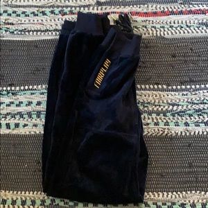 Suede Blue Joggers
